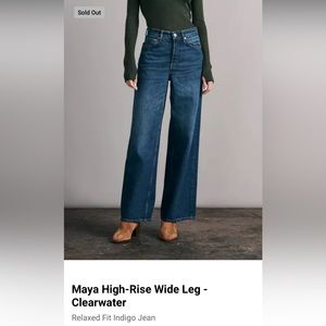 Rag & Bone High Rise Wide Leg Jeans